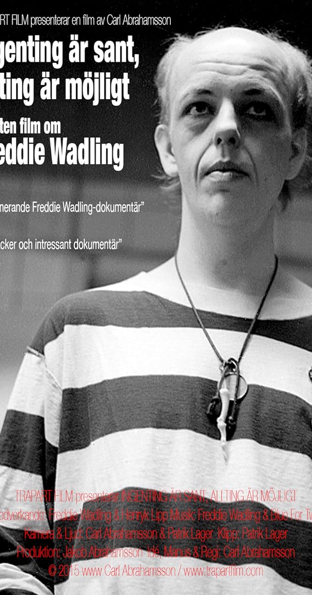 Ingenting är sant, allting är möjligt – en liten film om Freddie Wadling